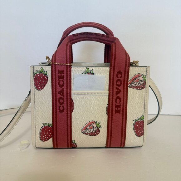 coach Smith Tote Bag 24 With Strawberry Print car80 - Picture 1 of 7